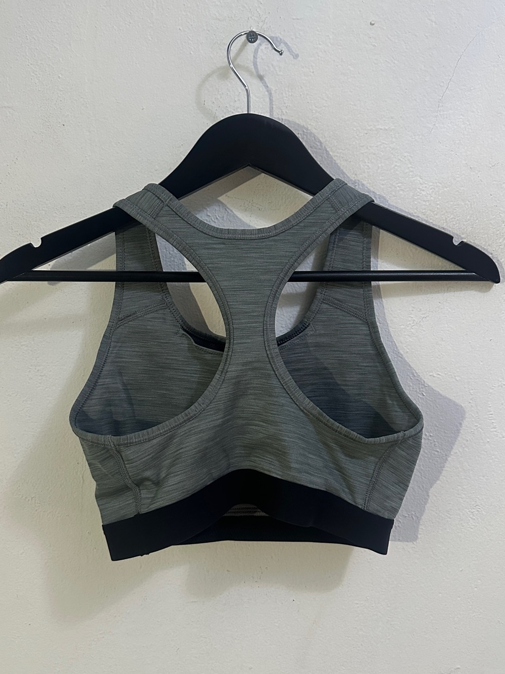 Nike Dri-FIT Medium Support Sports Bra Gray Racerback Padded Women’s S - Picture 3 of 6